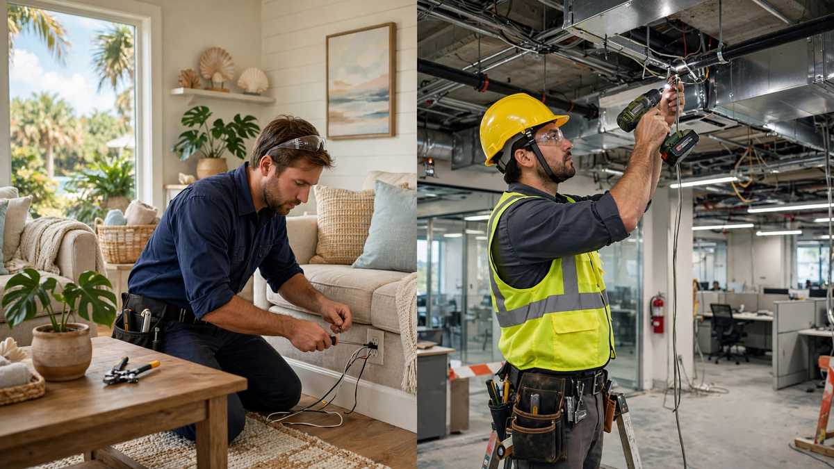 Residential vs. Commercial Electricians in Fort Lauderdale: Which Do You Need?